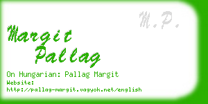 margit pallag business card